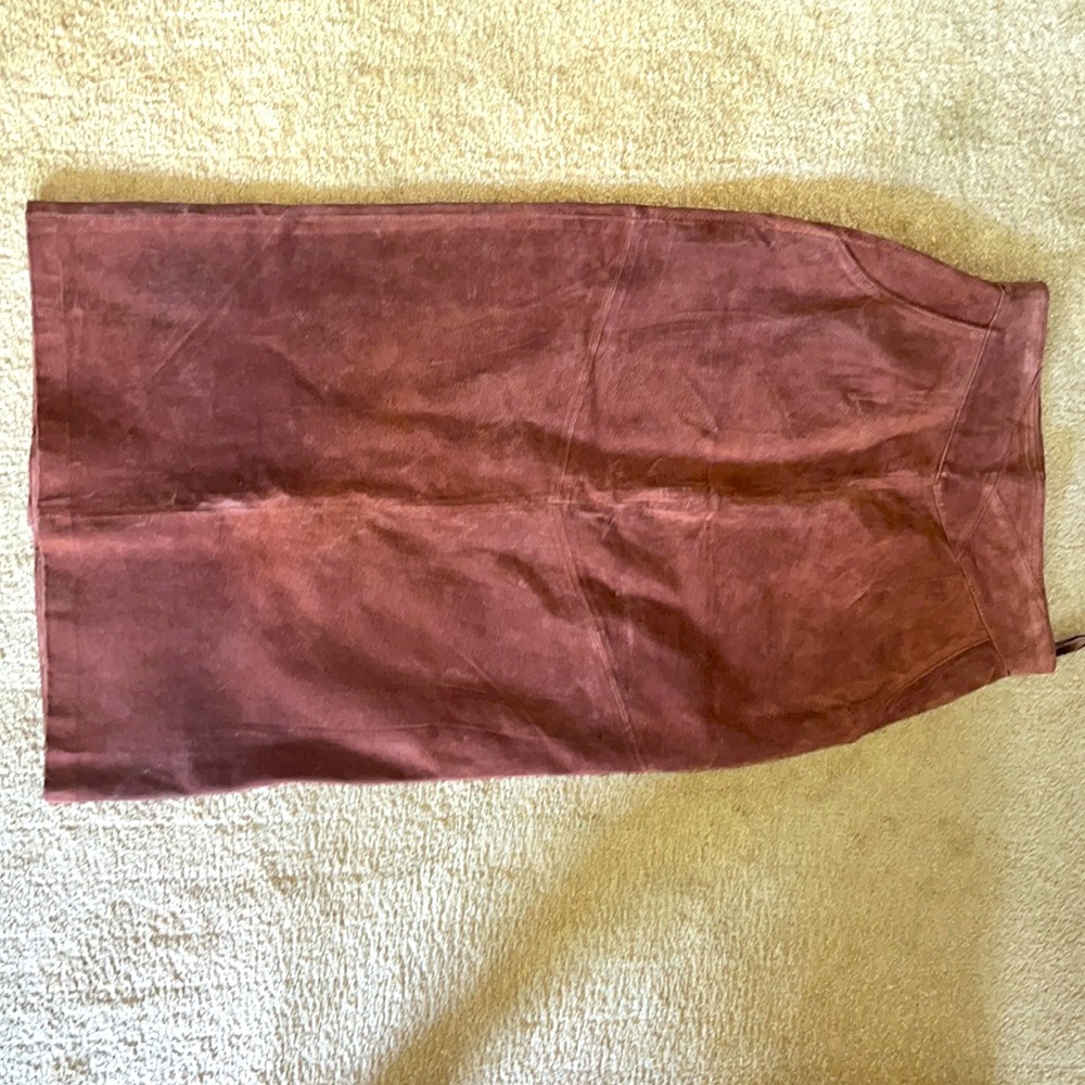 Vintage leather Jacqueline Ferrar pencil skirt- STUNNING craftsmanship. Size 6